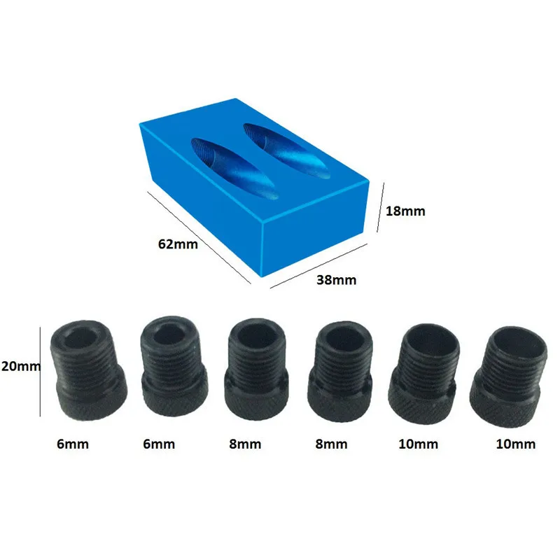 Oblique Hole Positioner Aluminium Alloy Pocket Hole Jig Kit System For Wood Working Hole Puncher Bevel Slotting Angle Positioner
Oblique Hole Positioner Aluminium Alloy Pocket Hole Jig Kit System For Wood Working Hole Puncher Bevel Slotting Angle Positioner