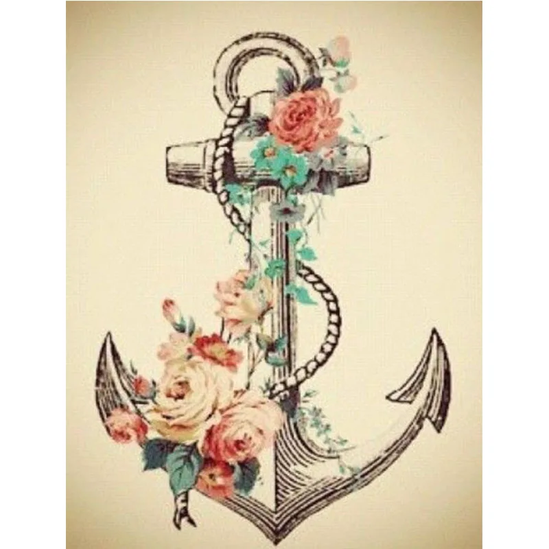 Diamond Painting Full Square/Round Drill Daimond Painting Anchor Drawing with Flowers Mosaic Rhinestone Picture Craft 104QW
Diamond Painting Full Square/Round Drill Daimond Painting Anchor Drawing with Flowers Mosaic Rhinestone Picture Craft 104QW