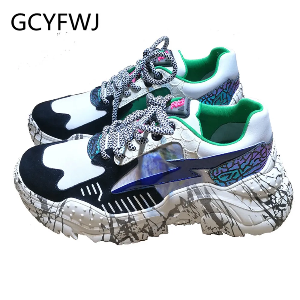GCYFWJ Women Chunky Sneakers Mixed Color Flat Platform Shoes Woman Casual Vulcanize Shoes Lace-Up Ladies Street Sneakers Winter
GCYFWJ Women Chunky Sneakers Mixed Color Flat Platform Shoes Woman Casual Vulcanize Shoes Lace-Up Ladies Street Sneakers Winter