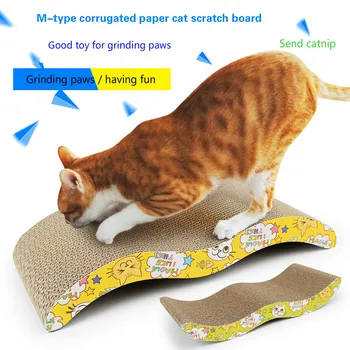 Factory stock wholesale Phi M-type corrugated paper cat scratch board 4CM thick high density supplies
Factory stock wholesale Phi M-type corrugated paper cat scratch board 4CM thick high density supplies