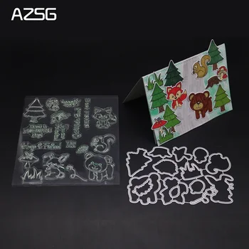 AZSG Animal park clear stamp and Cutting Dies Stencils for DIY Scrapbooking stamps die
AZSG Animal park clear stamp and Cutting Dies Stencils for DIY Scrapbooking stamps die