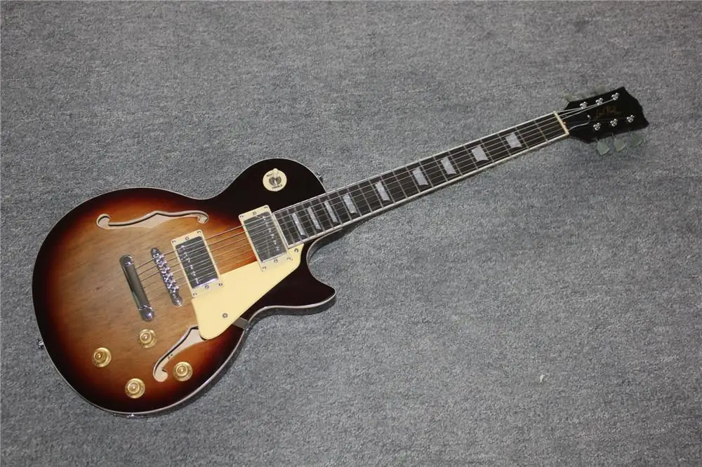 free shipping Electric Guitar High Quality hollow body guitars small jazz F holes deep sunburst electric guitar
free shipping Electric Guitar High Quality hollow body guitars small jazz F holes deep sunburst electric guitar