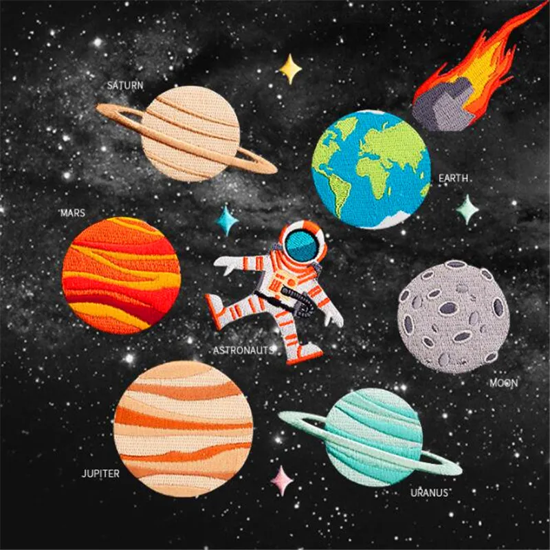 universe astronaut earth mars Saturn cloth embroidered Patches with gum sew-on iron-on patch CX06
universe astronaut earth mars Saturn cloth embroidered Patches with gum sew-on iron-on patch CX06