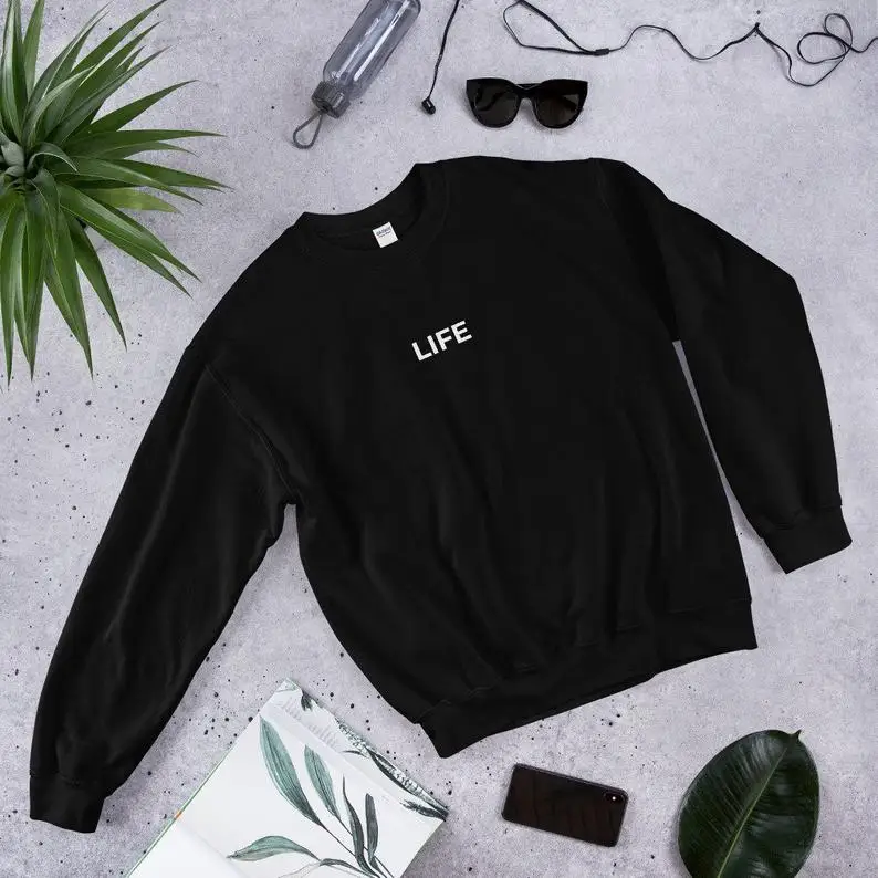 Sugarbaby New Arrival Life Sweatshirt Unisex Top Trending Jumper 90s aesthetic Clothing Unisex Fashion Jumper Hipster Hoody
Sugarbaby New Arrival Life Sweatshirt Unisex Top Trending Jumper 90s aesthetic Clothing Unisex Fashion Jumper Hipster Hoody