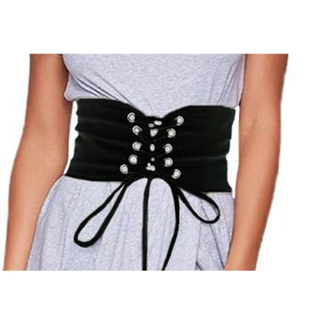 New Fashion UK Women Ladies Wide Buckle Elastic Stretch Corset Waistband Waist Lace-up Drawstring Solid Belts Cummerbunds
New Fashion UK Women Ladies Wide Buckle Elastic Stretch Corset Waistband Waist Lace-up Drawstring Solid Belts Cummerbunds