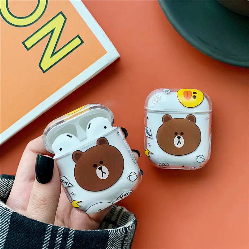 Cute Cartoon Earphone PC Hard Case For Apple Airpods Bluetooth Earphone Protective Cover For Airpods 2 Air pods Charging Box
Cute Cartoon Earphone PC Hard Case For Apple Airpods Bluetooth Earphone Protective Cover For Airpods 2 Air pods Charging Box