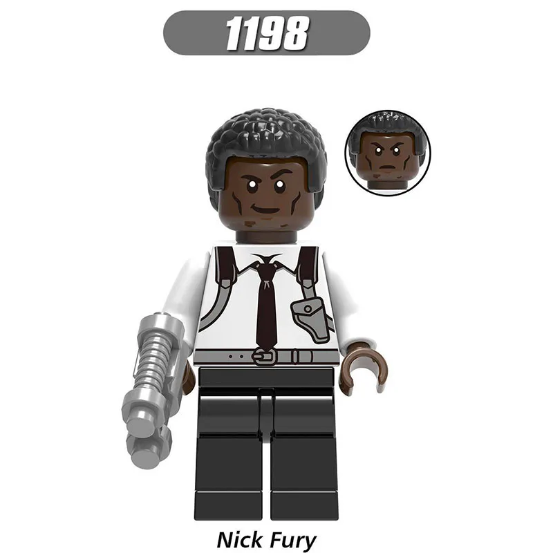 Single Sale LegoINGlys Super Heroes Minn-Erva Skrull Nick Fury Yon-Rogg Phil Coulson Building Blocks Figures For Children Toys
Single Sale LegoINGlys Super Heroes Minn-Erva Skrull Nick Fury Yon-Rogg Phil Coulson Building Blocks Figures For Children Toys