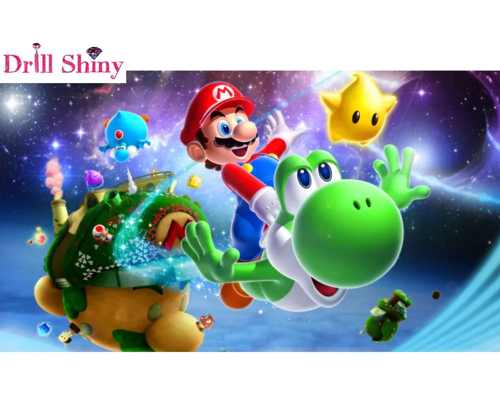 5D DIY Full Square Diamond Painting Cartoon Super Mario galaxy Diamond Embroidery Rhinestone Home Decor Family Wall Art gift
5D DIY Full Square Diamond Painting Cartoon Super Mario galaxy Diamond Embroidery Rhinestone Home Decor Family Wall Art gift