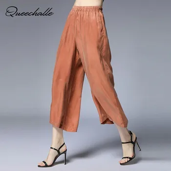 Orange Red Black Women's Pants Casual Elastic Waist Loose Wide Leg Pants Female Solid Plus Size Ankle-Length Pants for Women
Orange Red Black Women's Pants Casual Elastic Waist Loose Wide Leg Pants Female Solid Plus Size Ankle-Length Pants for Women