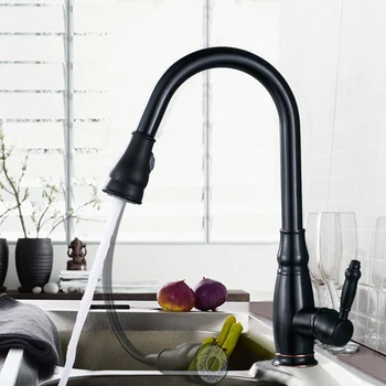 Black Bronze Finish/Chrome/Gold/Nickle Kitchen Faucet Deck Mount Pull Down Hot And Cold Water Kitchen Sink Faucet Mixer Taps
Black Bronze Finish/Chrome/Gold/Nickle Kitchen Faucet Deck Mount Pull Down Hot And Cold Water Kitchen Sink Faucet Mixer Taps