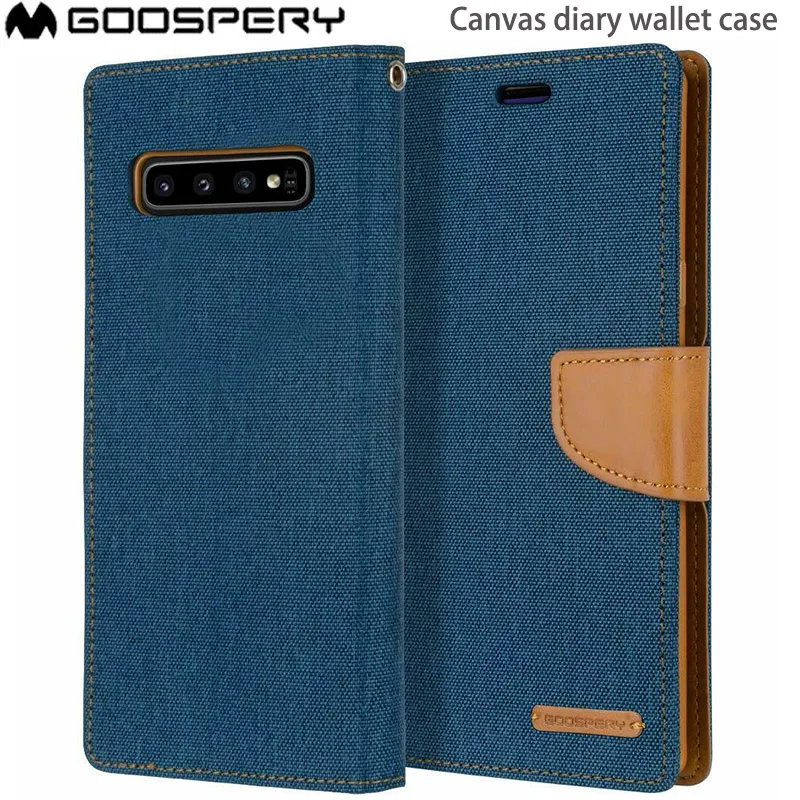 Original Mercury GOOSPERY Canvas Diary Card Wallet Flip Cover Case For Samsung Galaxy S10 S10 Plus S10e
Original Mercury GOOSPERY Canvas Diary Card Wallet Flip Cover Case For Samsung Galaxy S10 S10 Plus S10e