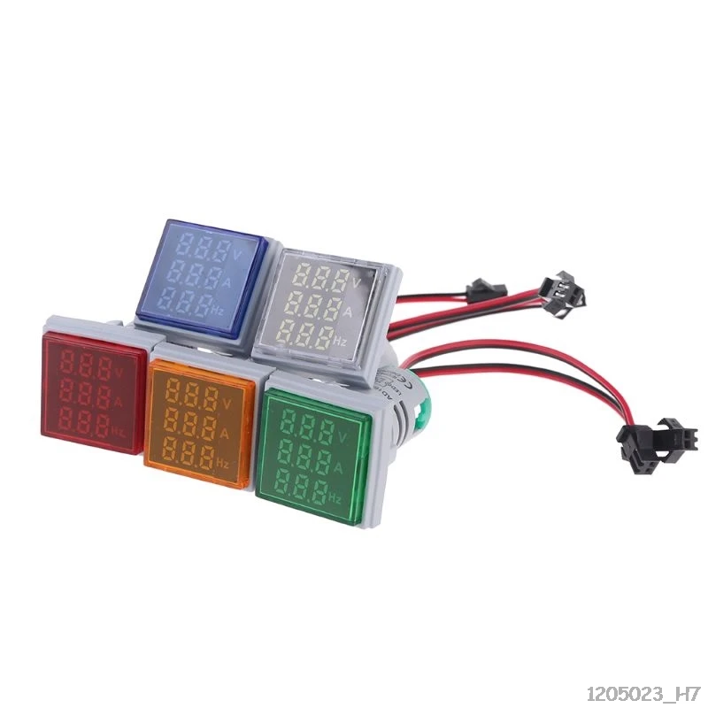 Digital 3in1 AC Ammeter Voltmeter Hz Current Frequency Meter Square Signal Light 22mm Digital Voltage Amp Hz Led Lamp Indicator
Digital 3in1 AC Ammeter Voltmeter Hz Current Frequency Meter Square Signal Light 22mm Digital Voltage Amp Hz Led Lamp Indicator
