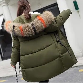 Women Winter Jacket Coat 2018 Lady Plus Size Color Fur Collar Thicken Cotton Padded Parka Coat Female Slim Coat with Hooded F590
Women Winter Jacket Coat 2018 Lady Plus Size Color Fur Collar Thicken Cotton Padded Parka Coat Female Slim Coat with Hooded F590