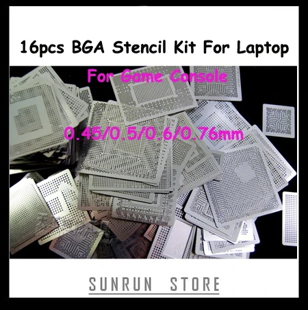 HOT 16pcs BGA Stencil Kit For Laptop For Game Console 360CPU PS3-CPU XBOX Reballing Stencil Direct Heating Templates Set
HOT 16pcs BGA Stencil Kit For Laptop For Game Console 360CPU PS3-CPU XBOX Reballing Stencil Direct Heating Templates Set