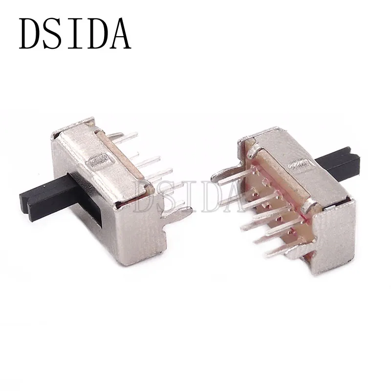 20PCS SS23D07 8 PINS 3 Position 2P3T Toggle Switch Double Vertical Sliding Switch Handle Length 3MM / 4MM / 5MM Bracket
20PCS SS23D07 8 PINS 3 Position 2P3T Toggle Switch Double Vertical Sliding Switch Handle Length 3MM / 4MM / 5MM Bracket