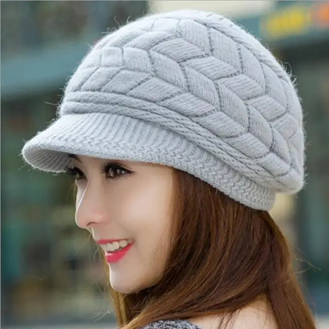 Зимние облегающие шапки вязаная женская шапка зимние для женщин женские