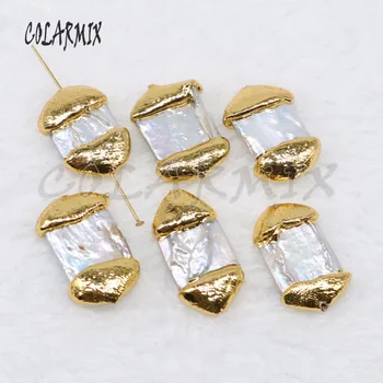 Wholesale Natural pearls metal plated pearls rectangle bead for jewelry making jewelry Gift for lady jewelry gift 4819
Wholesale Natural pearls metal plated pearls rectangle bead for jewelry making jewelry Gift for lady jewelry gift 4819