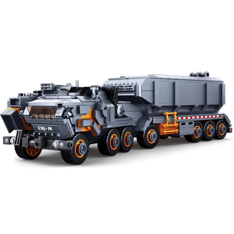0787 Sluban Sluban Wandering Earth Transport Truck Model Building Blocks Enlighten Figure Toys For Children Christmas Gift
0787 Sluban Sluban Wandering Earth Transport Truck Model Building Blocks Enlighten Figure Toys For Children Christmas Gift