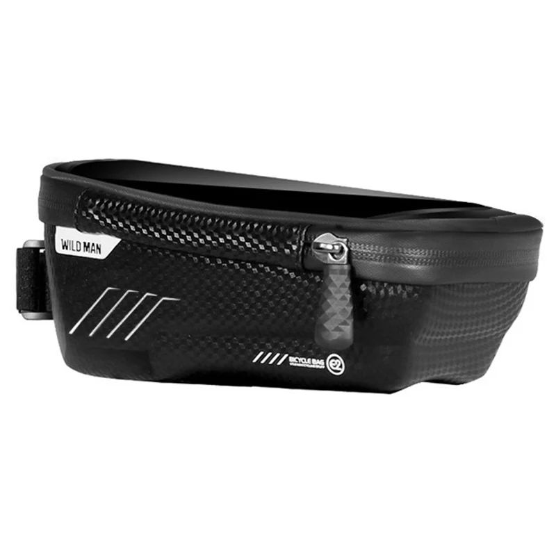 WILD MAN Bicycle Bag Waterproof Press Screen Mobile Phone Bag Cycling Front Top Tube Frame Bag Cellphone Bag Bike Accessory(Bl
WILD MAN Bicycle Bag Waterproof Press Screen Mobile Phone Bag Cycling Front Top Tube Frame Bag Cellphone Bag Bike Accessory(Bl
