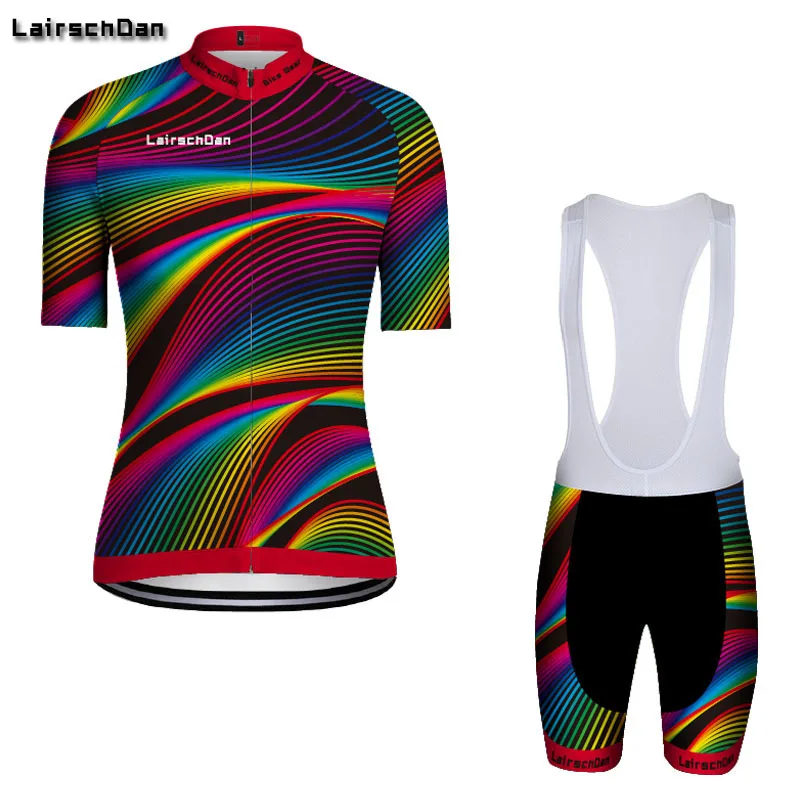 SPTGRVO Lairschdan Colorful Summer Women's Cycling Jersey Set Maillot Ciclismo Short Sleeve Bicycle Clothing Breathable Bike Kit
SPTGRVO Lairschdan Colorful Summer Women's Cycling Jersey Set Maillot Ciclismo Short Sleeve Bicycle Clothing Breathable Bike Kit