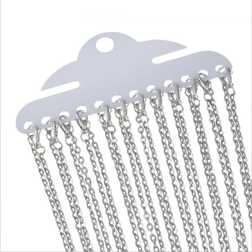 12pcs Silver Color Chains Necklace Lot With Lobster Clasps Metal Copper Link Chain Bulk DIY Jewelry Accessories 45cm/18inch Z943
12pcs Silver Color Chains Necklace Lot With Lobster Clasps Metal Copper Link Chain Bulk DIY Jewelry Accessories 45cm/18inch Z943
