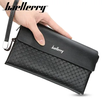 Baellerry Men Clutch Wallets Business PU Leather Large Capacity Men Wallet High Quality Zipper Hand Strap Solid Male Purses
Baellerry Men Clutch Wallets Business PU Leather Large Capacity Men Wallet High Quality Zipper Hand Strap Solid Male Purses
