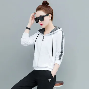 Rlyaeiz Korean Slim 2 Piece Set Women Sporting Wear 2019 Autumn Fashion Casual Striped Hoodies + Pants Female Tracksuit
Rlyaeiz Korean Slim 2 Piece Set Women Sporting Wear 2019 Autumn Fashion Casual Striped Hoodies + Pants Female Tracksuit