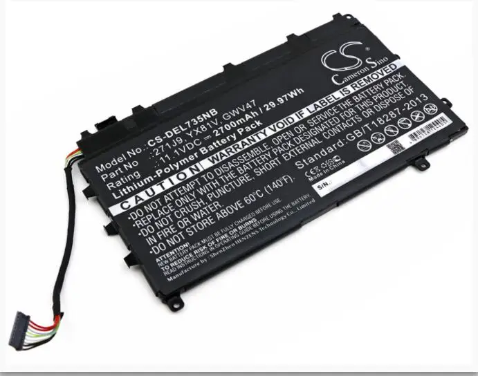 Cameron Sino 2700mah battery for DELL Latitude 13 7000 7350 0GWV47 0MN791 271J9 3WKT0 GWV47 MN791 YX81V
Cameron Sino 2700mah battery for DELL Latitude 13 7000 7350 0GWV47 0MN791 271J9 3WKT0 GWV47 MN791 YX81V
