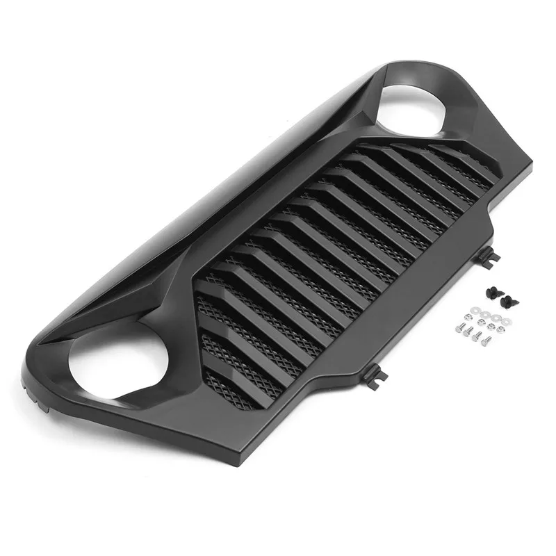 

1Pcs Car Front intake Grid Black Overlay Grill Grille for Jeep For Wrangler TJ 1997-2006 Automobile Accessories ABS Grille
