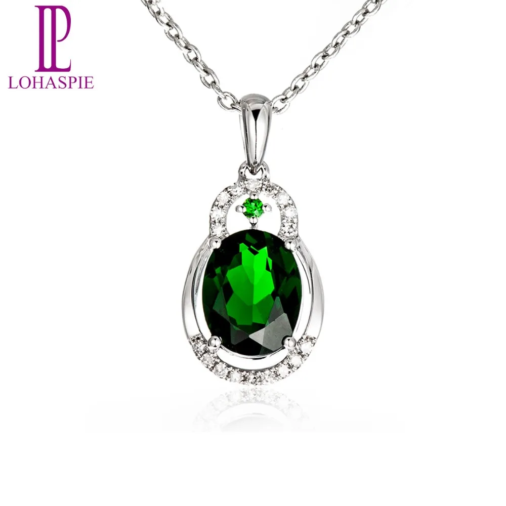 LP Diamond-Jewelry Gemstone Solid 18K White Gold Natural 1.75ct Chrome Diopside Pendant Fine Stone Jewelry For Gift New
LP Diamond-Jewelry Gemstone Solid 18K White Gold Natural 1.75ct Chrome Diopside Pendant Fine Stone Jewelry For Gift New