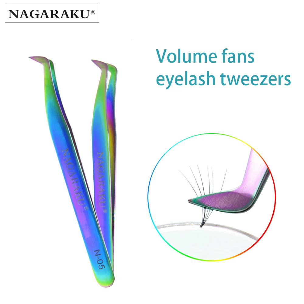 NAGARAKU stainless Colorful eyelash tweezers fans eyelash tweezers volume fans tweezers Russian volume tweezers make up tool
NAGARAKU stainless Colorful eyelash tweezers fans eyelash tweezers volume fans tweezers Russian volume tweezers make up tool