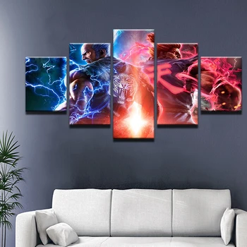 5 Panel Tekken 7 Computer Games Wall Art Modular Picture Modern Home Decoration Boy Room Bedroom Canvas Print Painting
5 Panel Tekken 7 Computer Games Wall Art Modular Picture Modern Home Decoration Boy Room Bedroom Canvas Print Painting