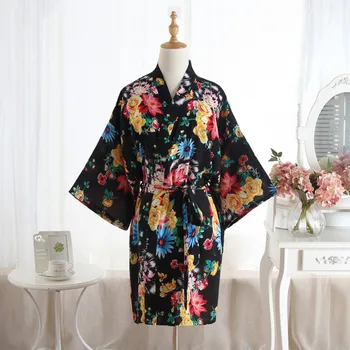 Women Cotton Wedding Bride Bridesmaid Robe Floral Bathrobe Short Kimono Robe Night Robe Bath Robe Fashion Dressing Gown Nighty
Women Cotton Wedding Bride Bridesmaid Robe Floral Bathrobe Short Kimono Robe Night Robe Bath Robe Fashion Dressing Gown Nighty