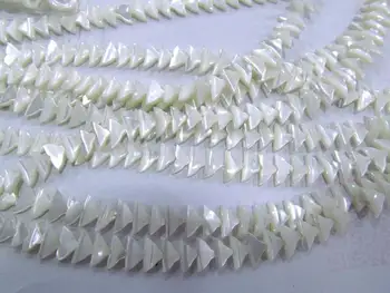 wholesale 2strands natural MOP shell jewelry White MOP triangle fish carved shell beads loose beads 6-10mm 
wholesale 2strands natural MOP shell jewelry White MOP triangle fish carved shell beads loose beads 6-10mm