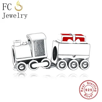 Fit Original Pandora Charm Bracelet Real 925 Sterling Silver Christmas Train Charm Red Enamel Trendy Bead Woman DIY Jewelry Make
Fit Original Pandora Charm Bracelet Real 925 Sterling Silver Christmas Train Charm Red Enamel Trendy Bead Woman DIY Jewelry Make
