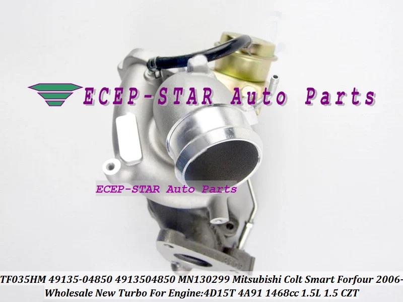 Turbo TF035HM TF035 49135-04850 4913504850 MN130299 Turbocharger For Mitsubishi Colt Smart Forfour 2006- 4D15T 4A91 1.5L 1.5 CZT
Turbo TF035HM TF035 49135-04850 4913504850 MN130299 Turbocharger For Mitsubishi Colt Smart Forfour 2006- 4D15T 4A91 1.5L 1.5 CZT