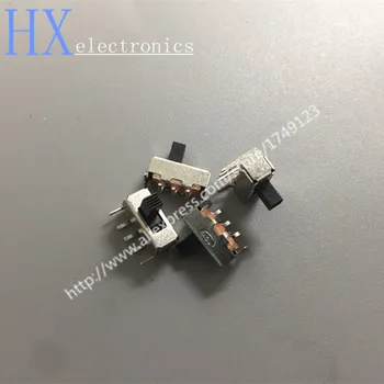 

Free shipping 50PCS SS12F23 SS-12F23 SPDT 1P2T Toggle switch slide switches 5PIN 3 2 90 degree