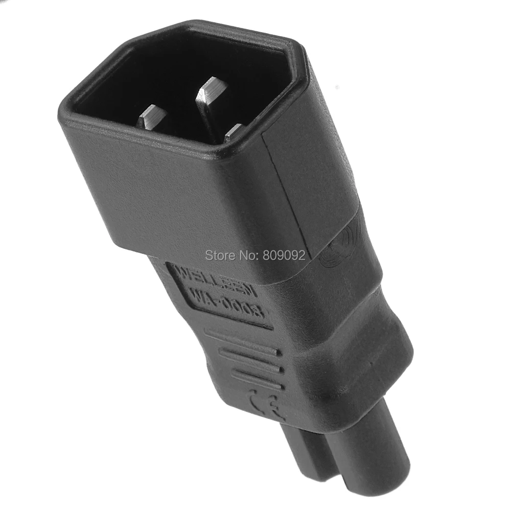High Quality IEC320 3-Pin C14 Male to C7 Female Converter AC Power Adapter Extension Cable Plug Socket
High Quality IEC320 3-Pin C14 Male to C7 Female Converter AC Power Adapter Extension Cable Plug Socket