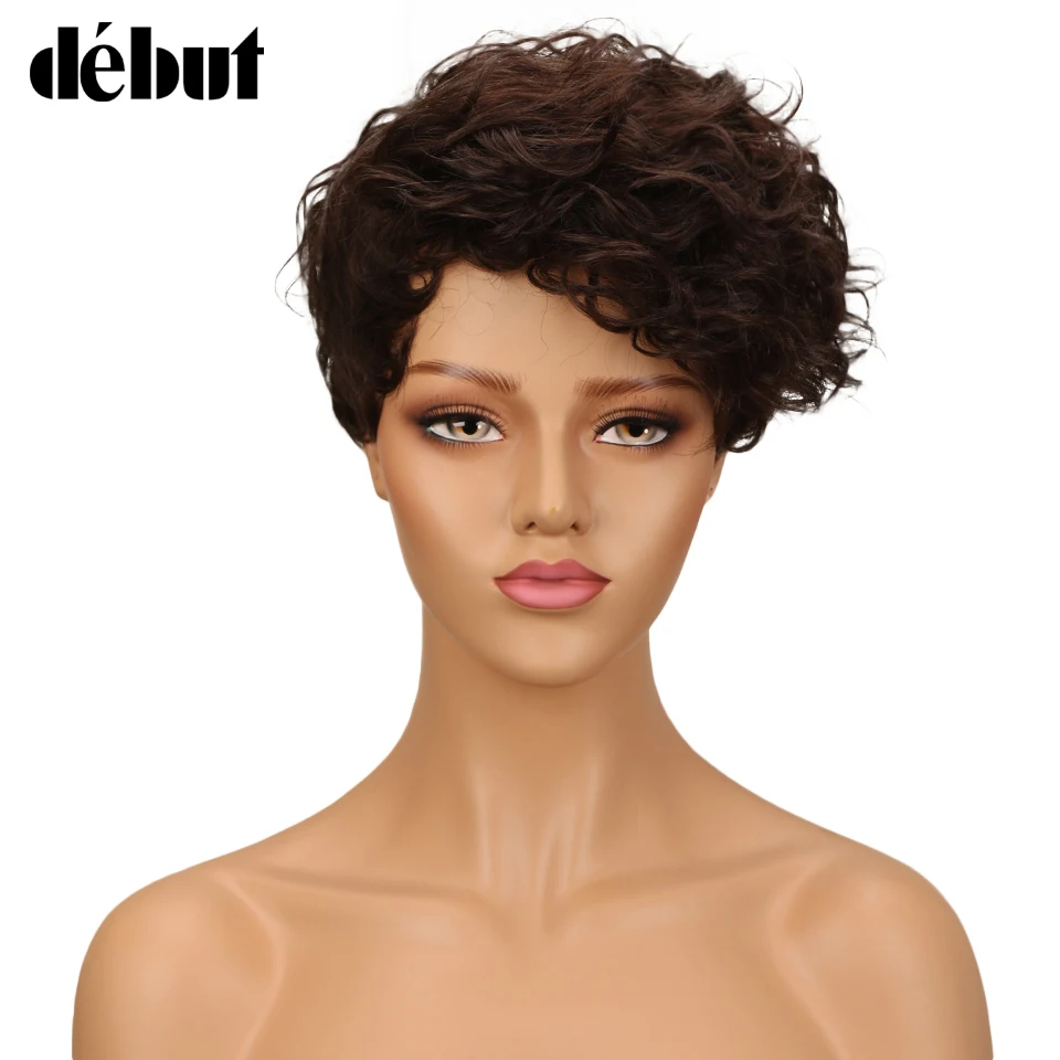 Debut Hair Wigs For Black Women Indian Wet And Wavy Wig 100% Human Hair Wigs Short Kinky Curly Wigs Color Brown Free Shipping
Debut Hair Wigs For Black Women Indian Wet And Wavy Wig 100% Human Hair Wigs Short Kinky Curly Wigs Color Brown Free Shipping