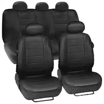 11 Pcs Black PU Leather Car Seat Covers Set Universal Vehicle Seat Protector Case Dustproof Automobiles SUV Interior Accessories
11 Pcs Black PU Leather Car Seat Covers Set Universal Vehicle Seat Protector Case Dustproof Automobiles SUV Interior Accessories