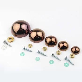 4set New Rose Gold Mirror Nail 304 Stainless Steel Semi-Circular Glass Decorative Screws Advertising Nails Decor Fittings
4set New Rose Gold Mirror Nail 304 Stainless Steel Semi-Circular Glass Decorative Screws Advertising Nails Decor Fittings