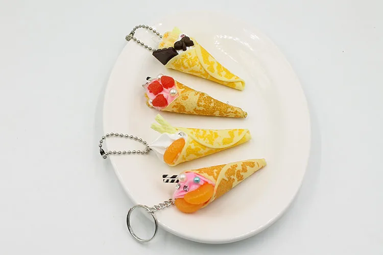 Delicious Ice Cream Keychain Resin Imitation Food Jewelry Chocolate Fruit ice cream Keyrings DIY Cute Party Keychain
Delicious Ice Cream Keychain Resin Imitation Food Jewelry Chocolate Fruit ice cream Keyrings DIY Cute Party Keychain