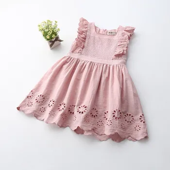 Summer new style dress dusty pink lace cotton high quality boutique little girl kids dress
Summer new style dress dusty pink lace cotton high quality boutique little girl kids dress