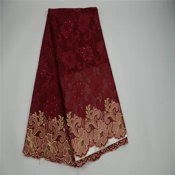 African Cord Lace Fabric African Guipure Lace Fabric 2018 High Quality New design cupion lace Fabric HJ142-1