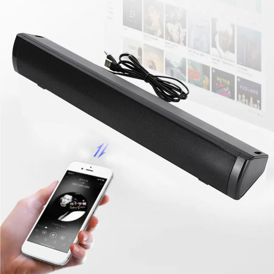 SADA V-105 USB Computer Audio Speaker Bluetooth Version Bass Technology Mobile Phone Speakers Soundbar with 3.5mm Universal Jack
SADA V-105 USB Computer Audio Speaker Bluetooth Version Bass Technology Mobile Phone Speakers Soundbar with 3.5mm Universal Jack