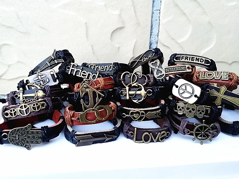 wholesale bulk lots 100pcs mixed styles vintage alloy leather Ethnic Tribes cuff bracelets
wholesale bulk lots 100pcs mixed styles vintage alloy leather Ethnic Tribes cuff bracelets