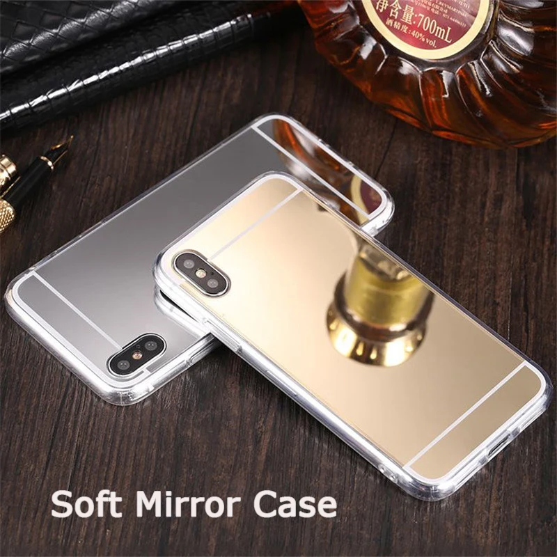 Mirror Case For iPhone XS Max XR X 7 8 Plus Aluminum Metal Back Cover Ultra Thin Soft TPU Phone Bag For iPhone 7plus 8plus Coque
Mirror Case For iPhone XS Max XR X 7 8 Plus Aluminum Metal Back Cover Ultra Thin Soft TPU Phone Bag For iPhone 7plus 8plus Coque