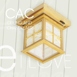 Japanese tatami platform Lamp ceiling Lamp aisle entrance log