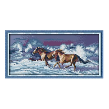 JoySunday chinese crossstitch diy A galloping horse DMC14CT11CTcotton needlework livingroom dininghall restaurant hotel painting
JoySunday chinese crossstitch diy A galloping horse DMC14CT11CTcotton needlework livingroom dininghall restaurant hotel painting