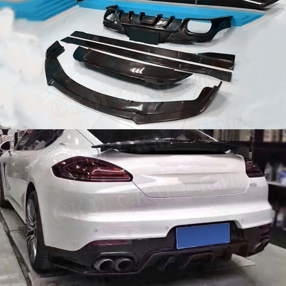 Carbon Fiber Front Lip Rear Diffuser Spoiler Side Skirts Body Kit for Porsche Panamera GTS Turbo 2014 - 2017 Bumper Guard
Carbon Fiber Front Lip Rear Diffuser Spoiler Side Skirts Body Kit for Porsche Panamera GTS Turbo 2014 - 2017 Bumper Guard